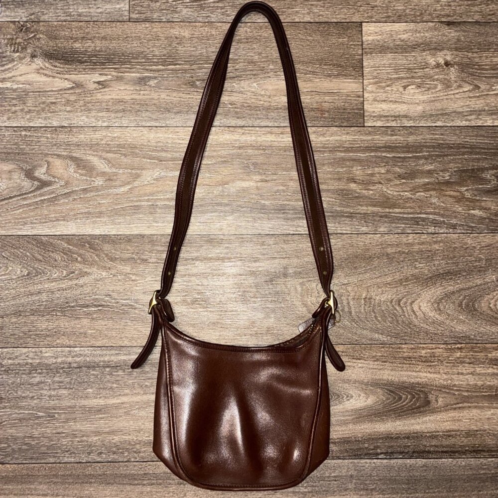 Vintage Coach Janice Legacy Shoulder Bag Cross 9950 Brown Leather